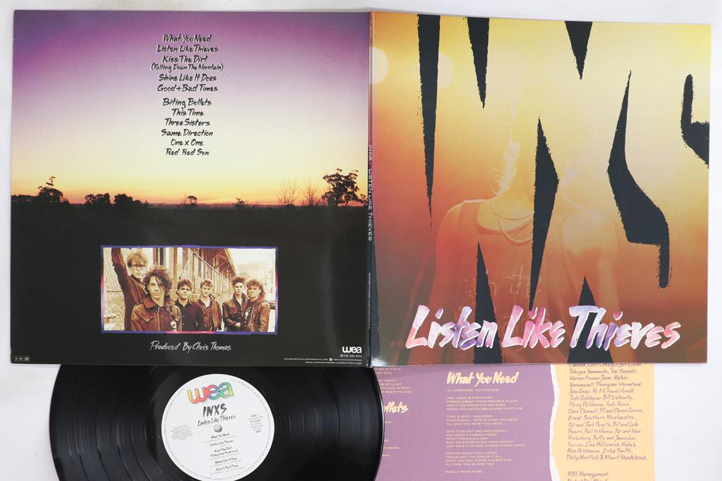 LP Record INXS - Listen Like Thieves P13159 WARNER PIONEER 1985 Japan Rock Used