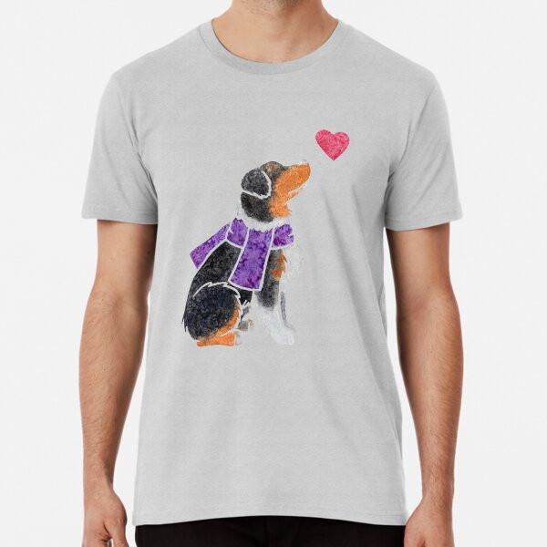 

Watercolour Aussie (tricolour) Premium T-Shi S to 5XL Made in the AU/USA T-Shirt 2XL