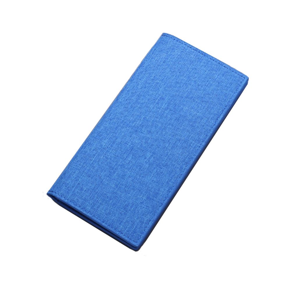 

Black/Blue/Gray Business ID Cards Case Canvas Men Wallet Card Holder Thin Wallet Long Purses синий