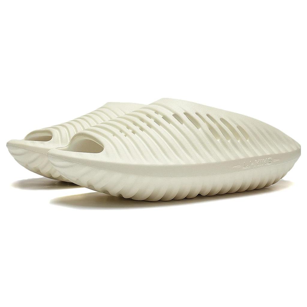 New LiNing Xuankong Slay Slide Slippers Unisex Cream White AZST011-1