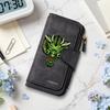 Stylish Dragon Pattern Long Wallet Portable Card Holder Casual Purse