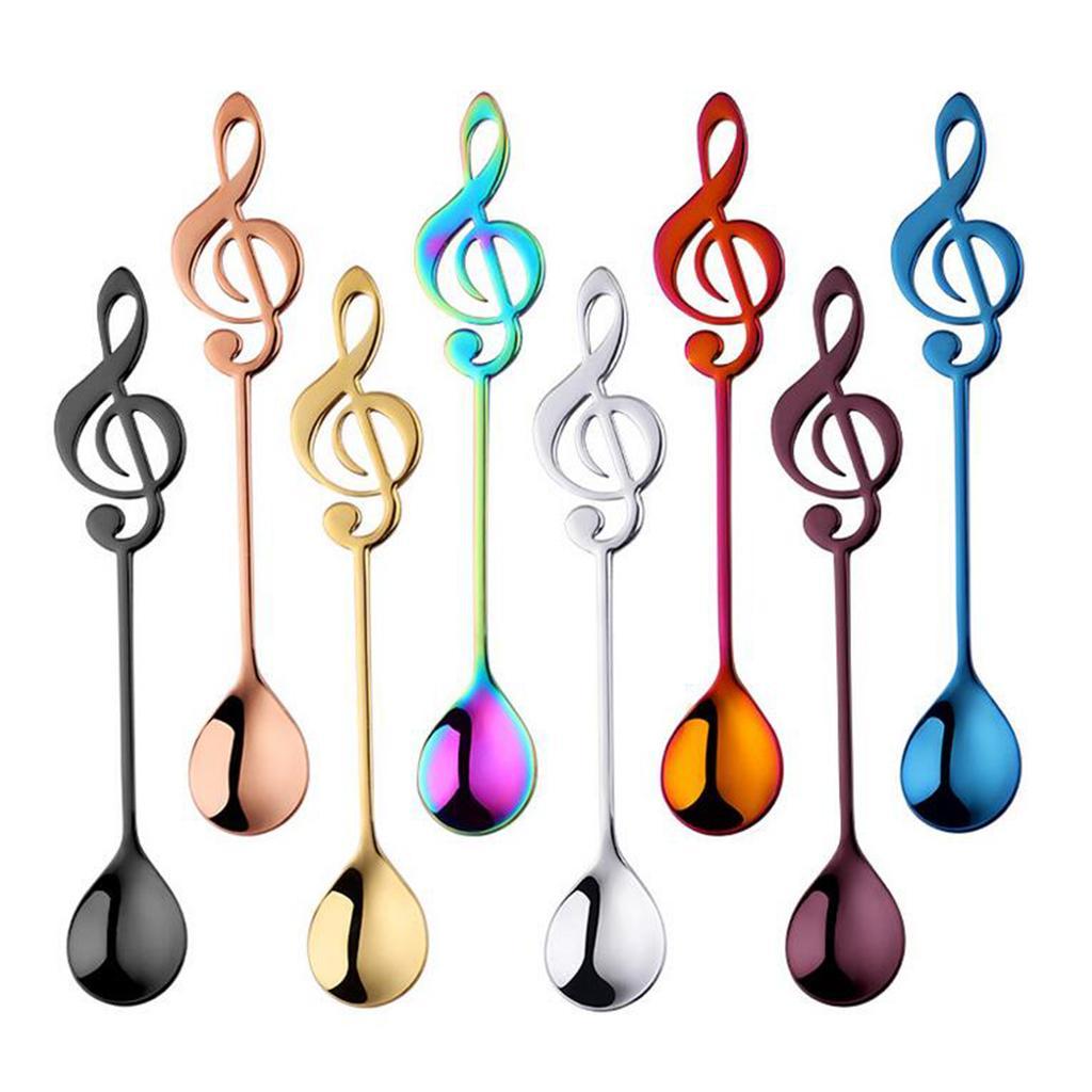 Stainless Steel Coffee Spoon Cocktail Stirring Spoons Multicolor Purple
