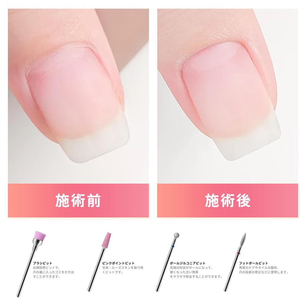 Annhua Nail Bit Nail Machine Bit 10 Types Ceramic Nail Drill Bit Polishing Nail Polish Nail Bit Set Grinding Nail Nail Drill Gel Nail Off Professional