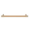 Cabinet Door Handle 224MM Hole Pitch Leather Brass Light Luxury Cupboard Bar Pull Handle for Home