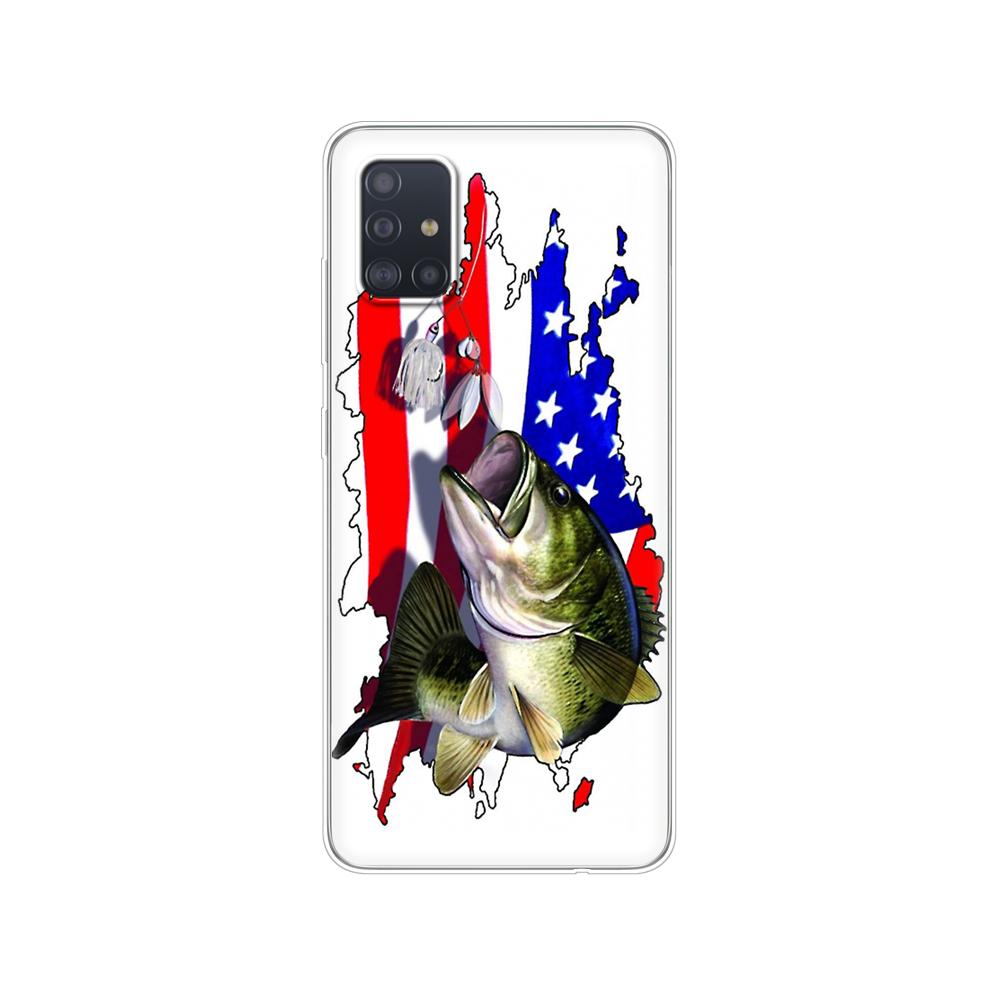 Case For Samsung Galaxy A31 A41 A51 A71 A01 A81 A91 A11 A30S A20S A21S A50S M11 M21 M31 M30S M40S Case Cute Gold Fish Fishman