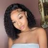 Front Lace Wig, Lace Headgear Women's African Small Roll Wig High Temperature Silk Chemical Fiber Long Curly Wig Spot