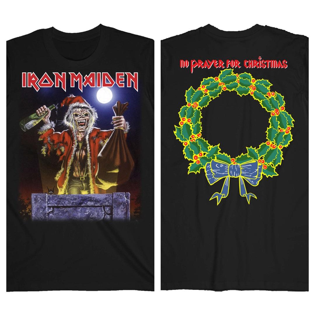 Унисекс Футболка с двусторонним принтом Iron Maiden Live After Death, Черная уличная футболка рок-группы хэви-метал, Мерч для фанатов музыки 4XL