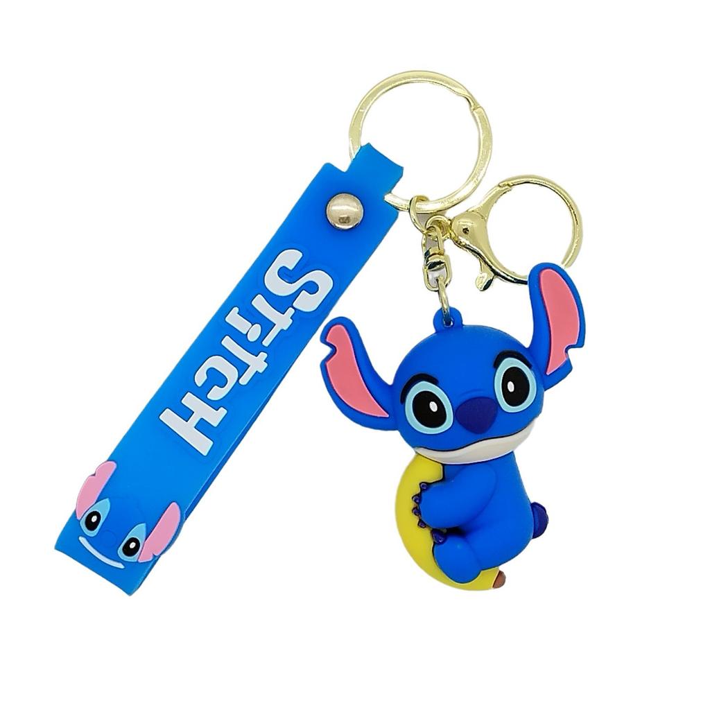Cross Border Creative Cartoon Stitch Doll Keychain Bag Car Keychain Accessories Gift Wholesale Toys Anime Cartoon Frind Fashion