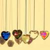 Crystal Heart-shaped Prism Crafts Window Door Ornaments Chandelier Rope Pendant