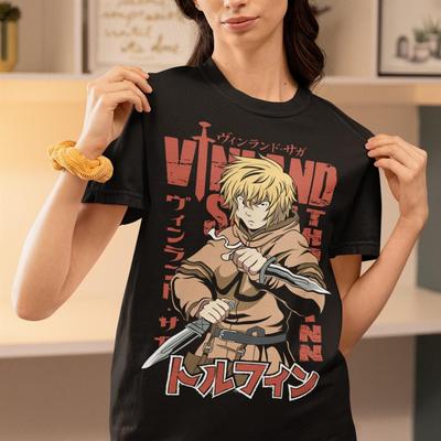 Unisex Thorfinn Son of Thors Anime T-Shirt, Manga Viking Saga Shirt, Anime Manga Shirt, Graphic Anime Tee, Manga Shirt, Personalized Gift