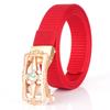 New Women'S Commuting Belt With Automatic Buckle Nylon Waistband, Outdoor Leisure Versatile Double-Layer Thick Belt