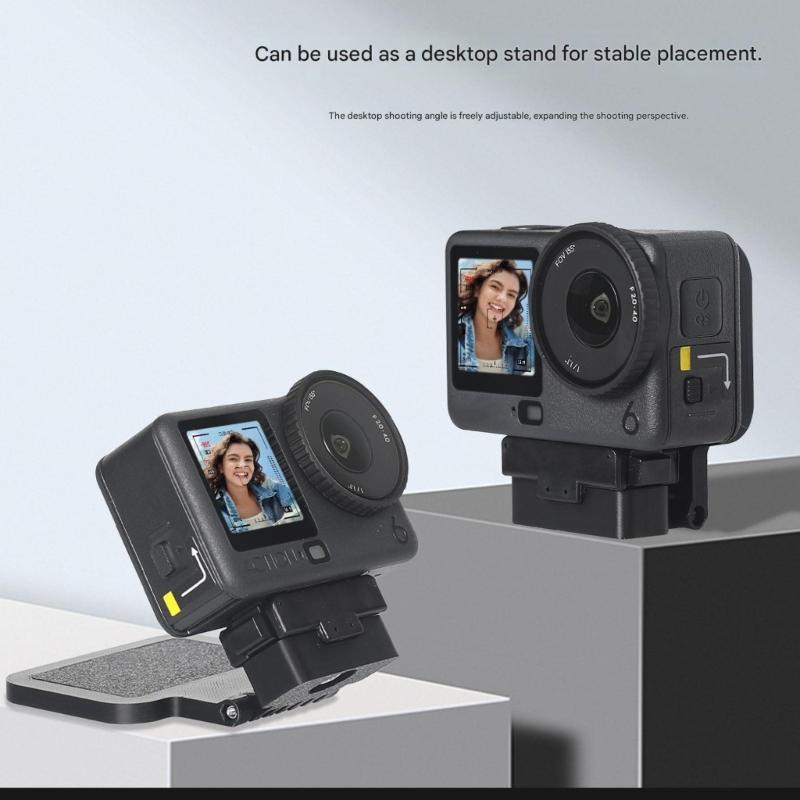 Regulowany, obracany o 360 stopni magnetyczny uchwyt do kamer sportowych, oferujący bezpieczne mocowanie i lekką konstrukcję