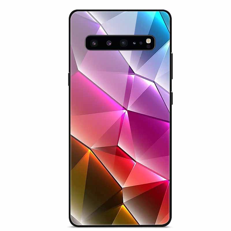 For Samsung S10 5G Case S10e S9 S8 S7 Edge Luxury Tempered Glass Hard Back Cover For Samsung Galaxy S10 Plus Lite TPU Bumper