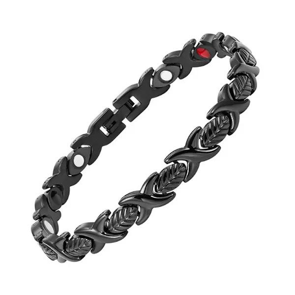 Hot-selling XO Leaf Magnet Bracelet Removable Magnetic Health Energy Bracelet