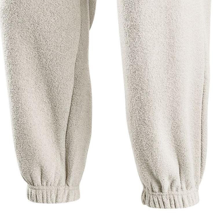 Nike Logo Printed Fleece Casual Sports Pants Women bottoms Beige DV7097-200