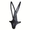 1pc BDSM Men's Erotic Adult Tight Leather Chest Strap Men's Clothing Tight Package Bondage Clothes Penis Chastity Pants Leather Suspenders Pants