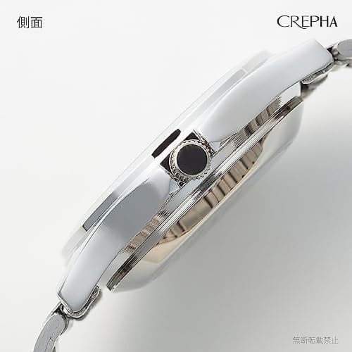 Klefer Men's Analog Waterproof Watch with Metal Band, Silver, TE-AM036-BKS