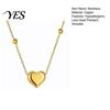 Durable Fashion Jewelry Heart Charm Necklace, Women Love Golden Necklace Pendant Dainty for Daily Wear Work Party Elegant