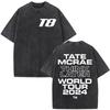 Tate McRae So Close To What  Album Tour Washed Tshirt Men Women Cotton Short Sleeve Summer Vintage T Shirt Tops Fans Gift