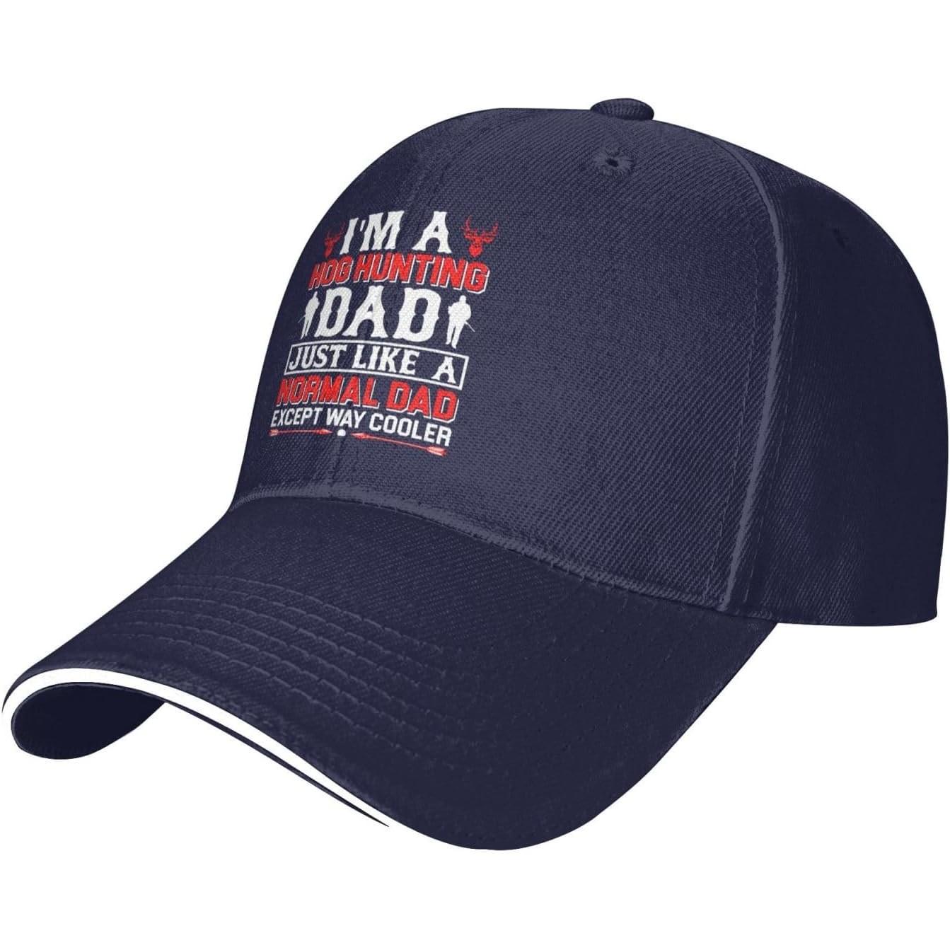 Hog Hunting Dad Just Like A Normal Dad Except Way Cooler Baseball Cap Polyester Adult Casual Adjustable Adjustable