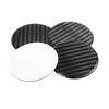 Uxcell Wheel Center Cap Stickers, Clear Resin Carbon Fiber, Pack of 4, 60mm