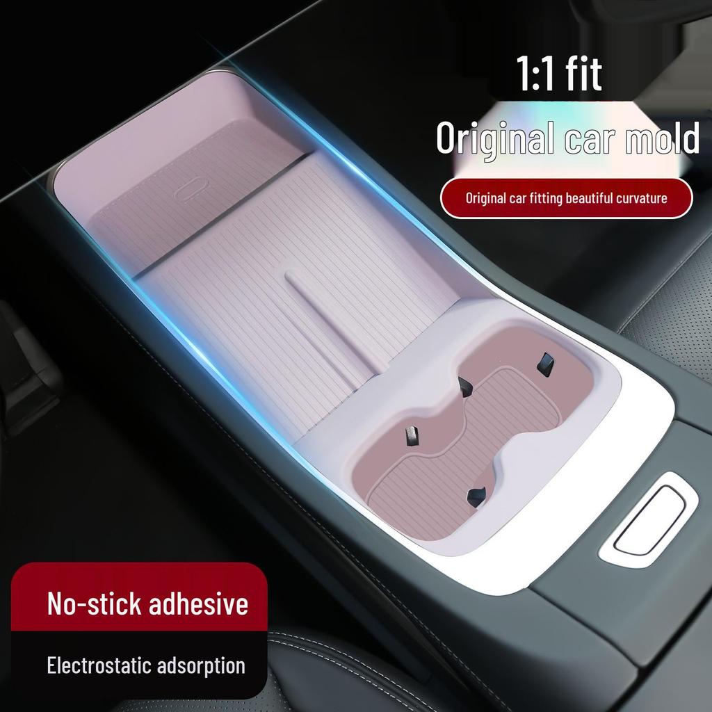 Nio LeDao L60 Car Interior Accessories: Wireless Charging Silicone Pad for Center Console