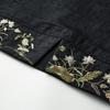 Zhaojun Women's Embroidered Loose Fit Silk T-Shirt