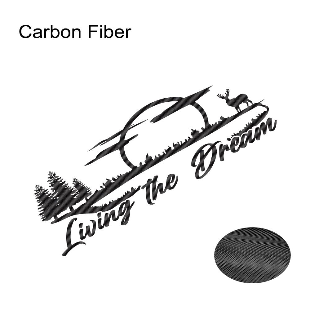 

Наклейка на заднюю дверь автомобиля для Fiat Scudo, аксессуары для тюнинга Camper Van Living The Dream, графика, винил Carbon Fiber