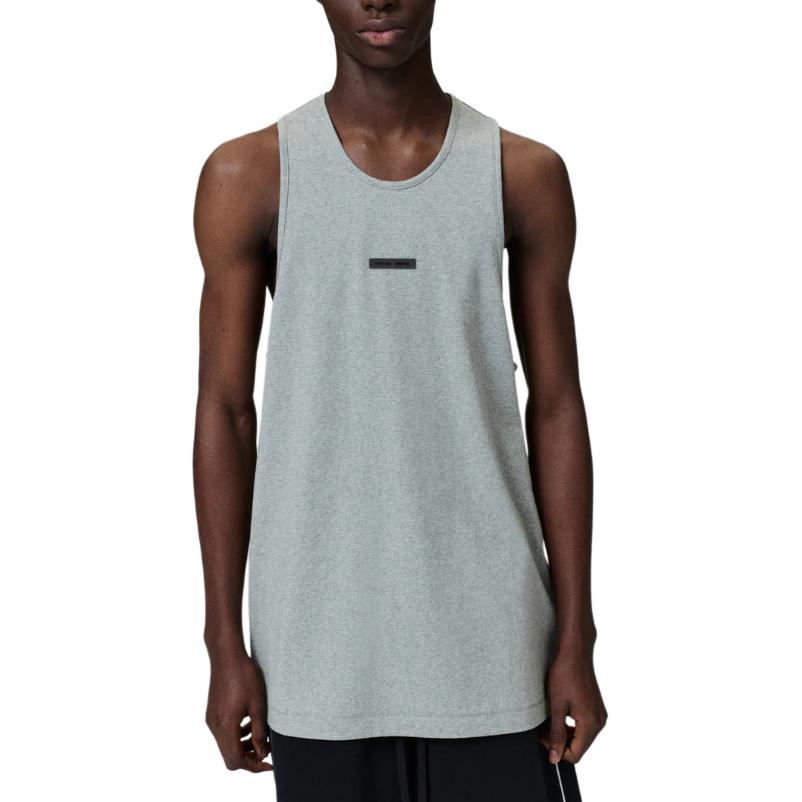 Fear of God Essentials Essential Tank Concrete Heather Unisex Tops Grey 125SP254235F