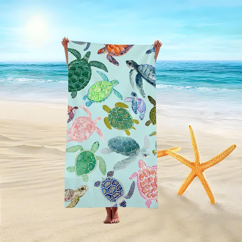 Bath War Absorbent Quick-Dry Printed Bath Towel