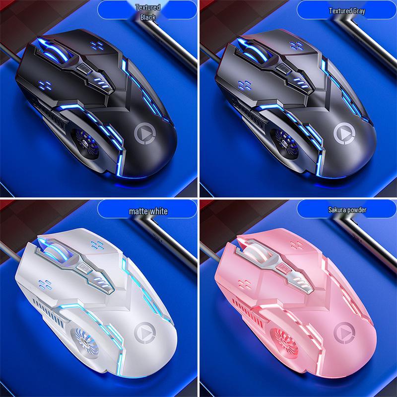 G5 Luminous Wired Gaming Mouse - Silent, Mechanical, for Esports, Computer Accessories