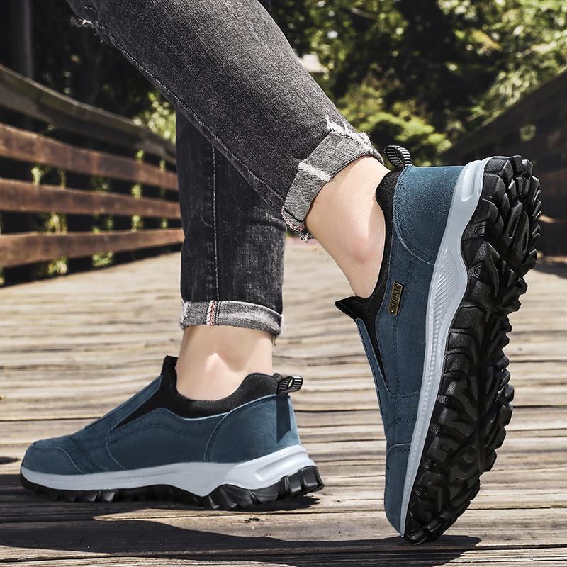 Outdoor Comprehensive Training Shoes Casual Men's Shoes Breathable Suede Leather Shoes Non-slip Walking Shoes Sports Shoes