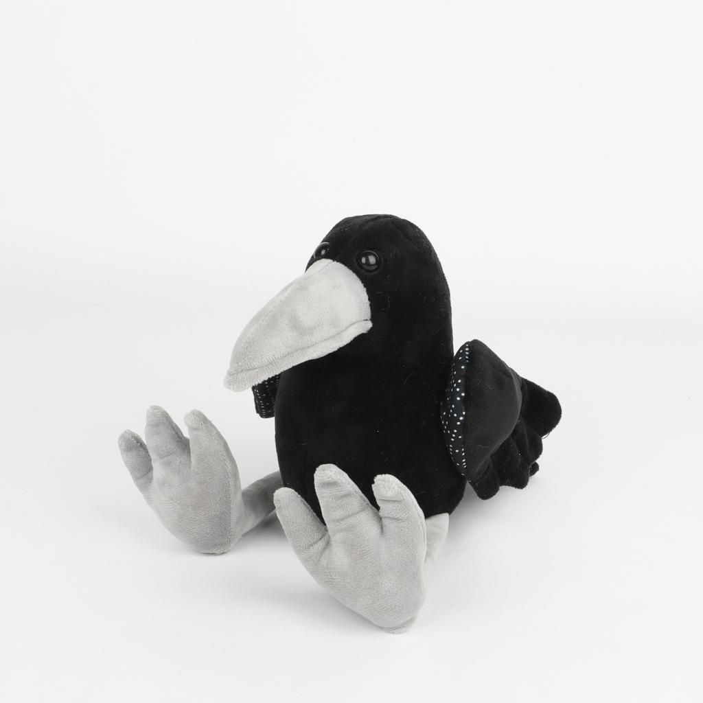 New Product: Black Crow Plush Birdie, A Plush Toy Featuring A Realistic Simulation Of A Crow, Perfect As A Cuddly Companion