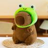 Premium Eight-inch Frog Hat Capybar Plush Toy Claw Machine Toast Snot Kapi Doll Rabbit Guinea Pig
