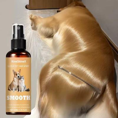 KAUFE 1 ERHALTE 2 GRATIS KineShineX Tierfell-Pflegespray für Hunde & Katzen - Nicht fettende Haarweichmachung, glänzenderes Fell & Leave-In Entwirrungs-Pflege