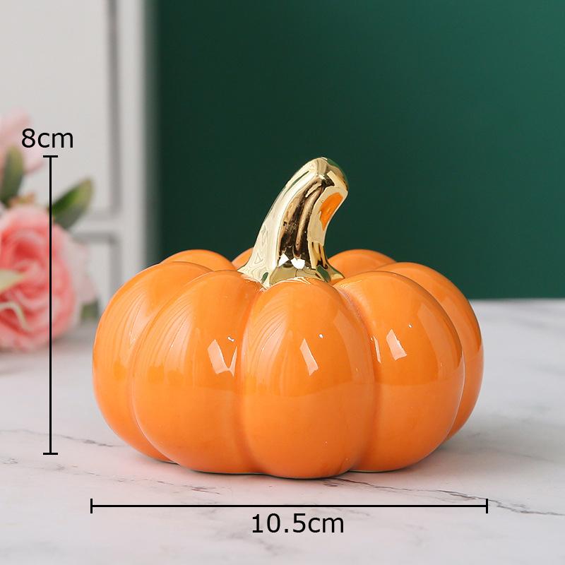 Керамические Фигурки Тыквы Украшения Скульптура Тыквы Ручная Работа Настольное Украшение Украшения Современный Декор Дома Аксессуары