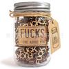Lustiges Fuck-Glas Geschenk – 100 Holzbuchstaben-Ausschnitte, Scherz-Geburtstagsgeschenk für Ihn/Sie, Neuartige Schreibtischdekoration zur Stressbewältigung