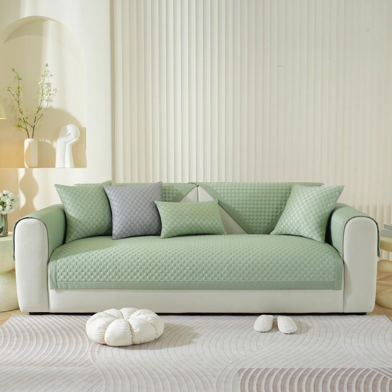 Letní polštář na pohovku Protiskluzový prodyšný podsedák na léto Four Seasons Univerzální Cool Jednoduchý Potah na pohovku Ručník