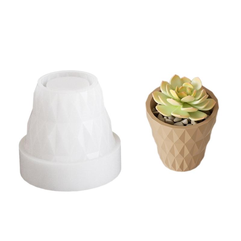 Delicate Epoxy Resin Vases Mold Functional Flowerpot Vases Container Mold for Crafting Unique Gift and Ornaments