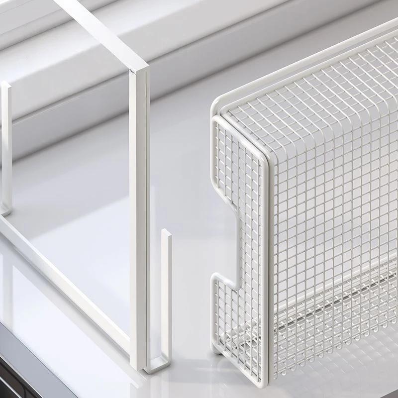 Wire Mesh Storage Basket Organizer Home Decoration Hanging Pullout Drawer for Dining Room Counter Bedroom Under Desk Pantry New