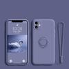 Luxury Liquid Silicone Metal Ring Holder Phone Case for Honor 20 30 30s V30 V40 50 SE 60 70 80 90 Pro Back Cover with Lanyard Shockproof