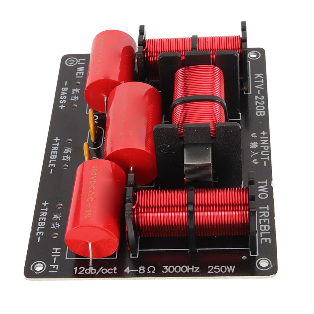 3 Yollu Geçiş Filtresi Profesyonel PCB Tiz Bas Ses Frekans Bölücü KTV Hoparlörleri İçin 250W