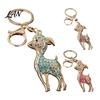 Decorative Keychain Rhinestone Sheep for Backpack, Sparkly Goat Car Key Ring, Lamb Pendant Backpacks and Handbags Charm