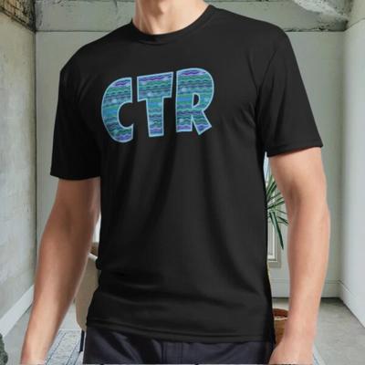 New Wiggly Stripes Active Logo Men's Black T Shirt Funny Size S To 5XL