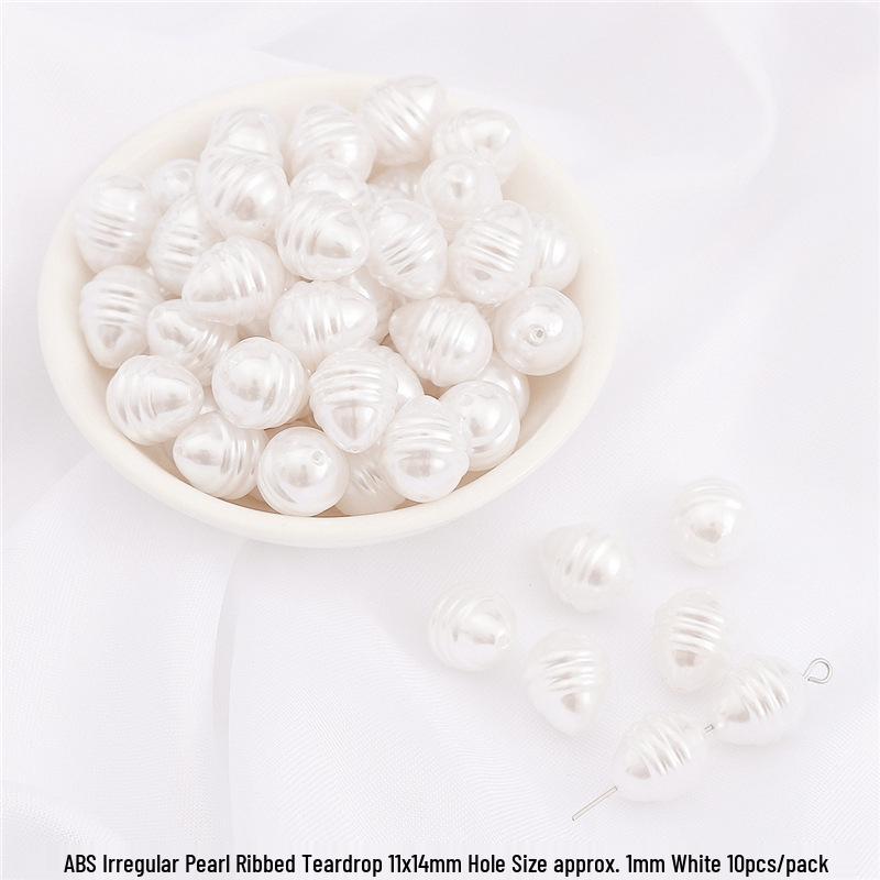 High-Gloss Irregular Imitation Pearl DIY Jewelry Kit - Bracelet, Pendant, Headdress Charms