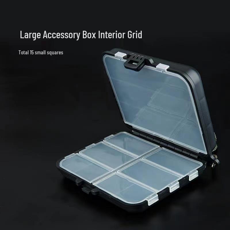 Tragbare Mehrzweck-Angelkasten mit Haken, Schnüren und Ködern