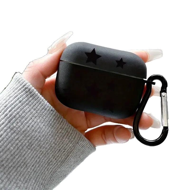 Black full screen star pattern is suitable for AirPods1/1st generation protective case Apple Pro/1 wireless bluetooth ear