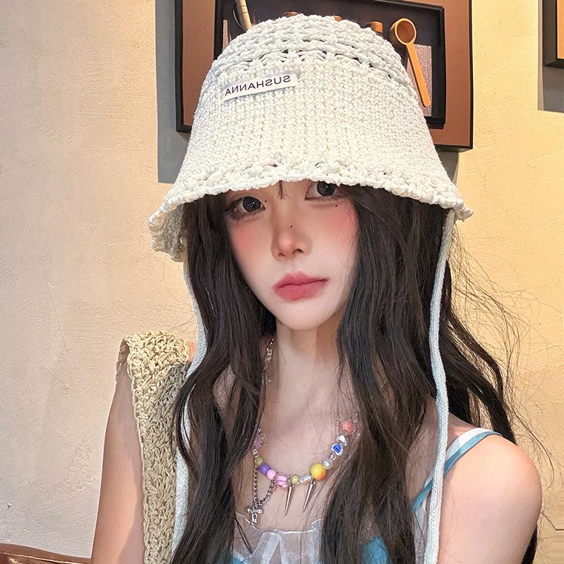

Uv Protection Crochet Sun Hat For Women Breathable Thin Foldable Summer Sun Hat For Women Beach Vacation бежевый