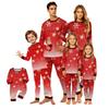Juleprint Familie Matchende Pyjamasæt Langærmet Rund Hals Nattøj til Forælder og Barn