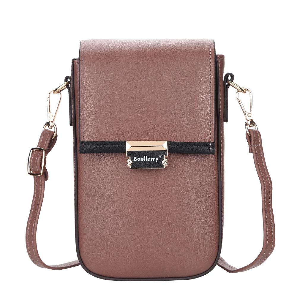 Bolsa De Teléfono Móvil Para Mujer, Pequeña Bolsa Cruzada De Piel Sintética Para Teléfono Celular, Bolsa De Hombro Con Cremallera Para Niñas Con Correa Ajustable, Cartera De Teléfono De Gran Capacidad